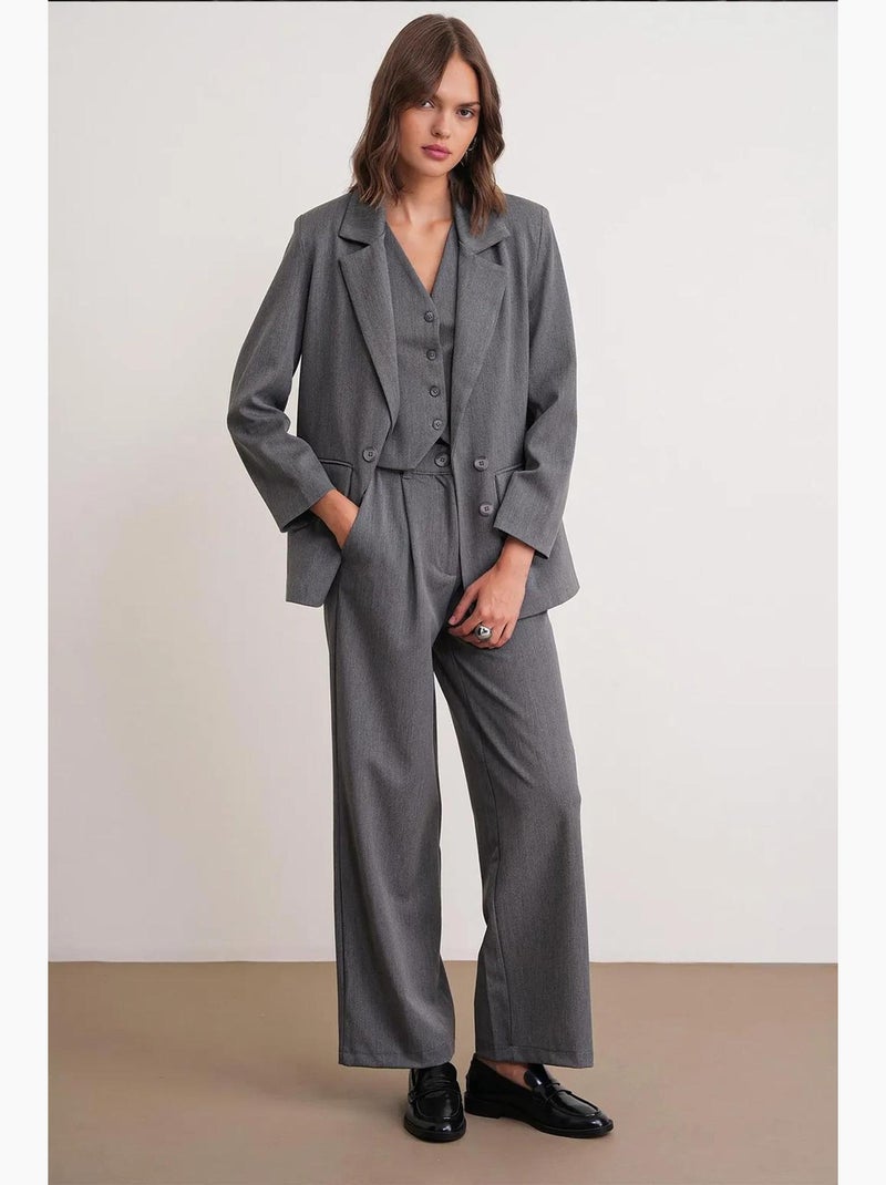 Blazer de fato mixray Cinza escuro - Kiabi