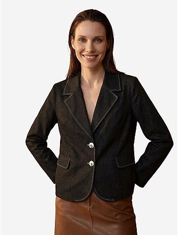 Blazer de mulher em popelina algodão-lycra my fashion