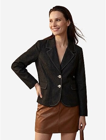 Blazer de mulher em popelina algodão-lycra my fashion