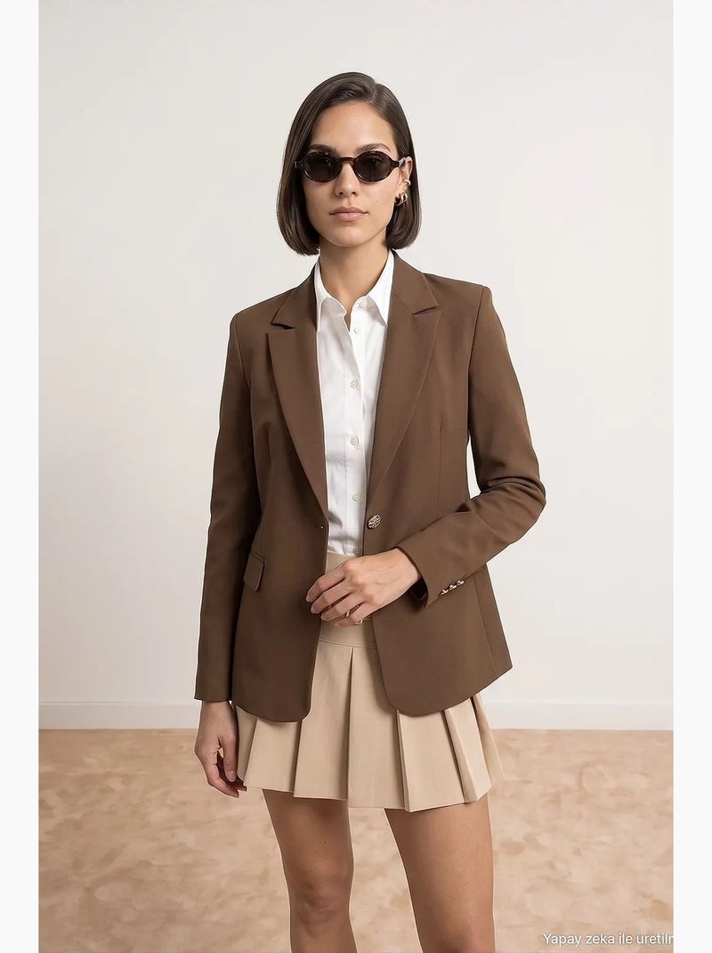 Blazer dilvin Castanho - Kiabi