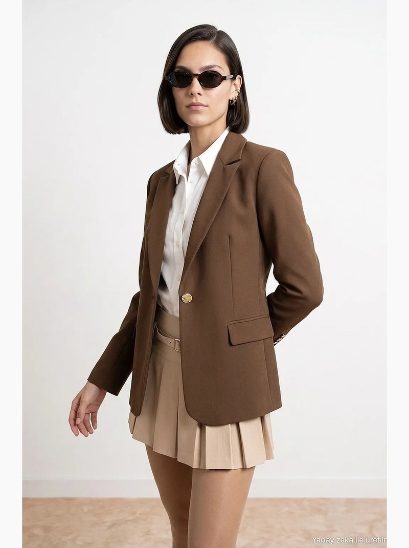 Blazer dilvin Castanho - Kiabi