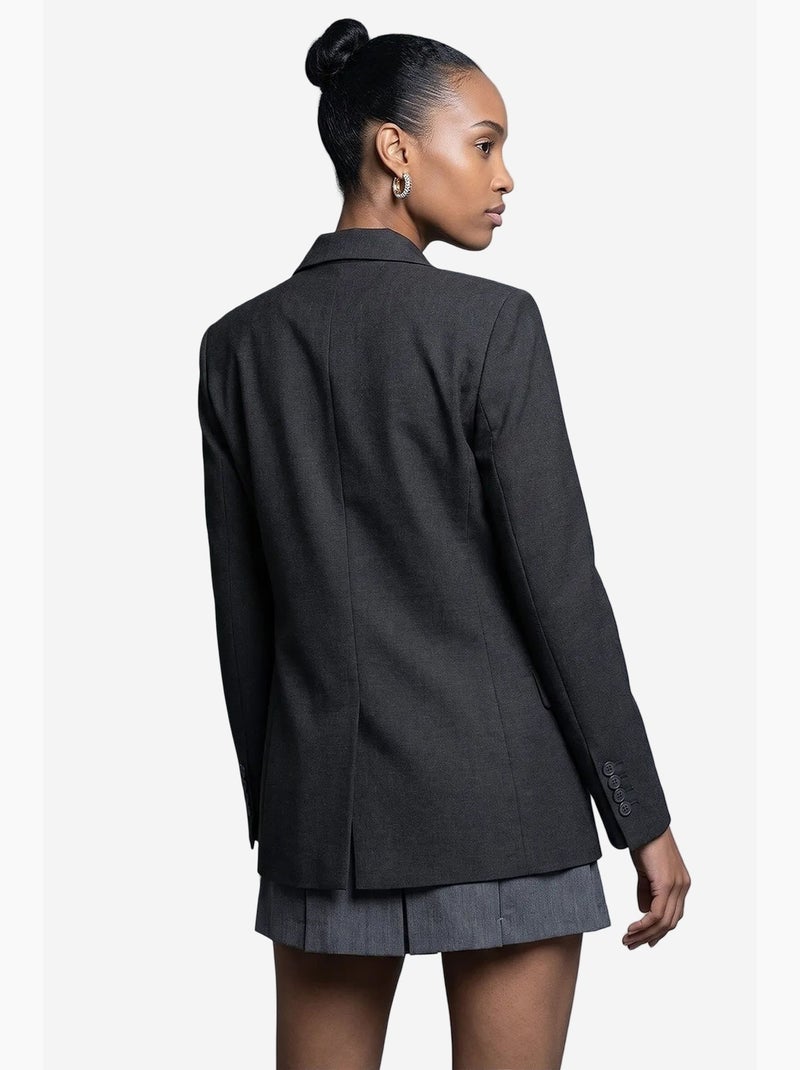 Blazer dilvin Cinza-preto - Kiabi