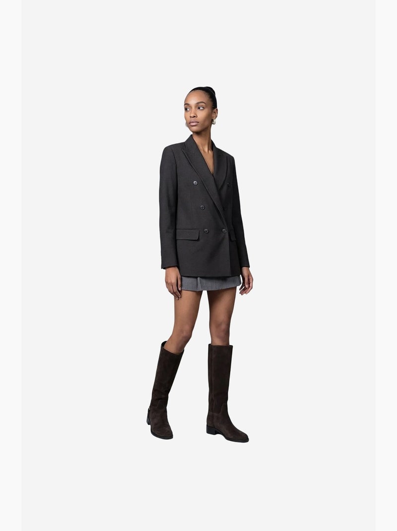 Blazer dilvin Cinza-preto - Kiabi