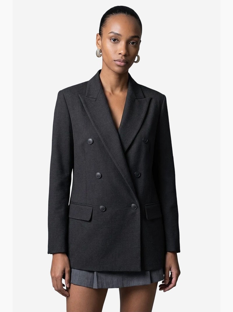 Blazer dilvin Cinza-preto - Kiabi