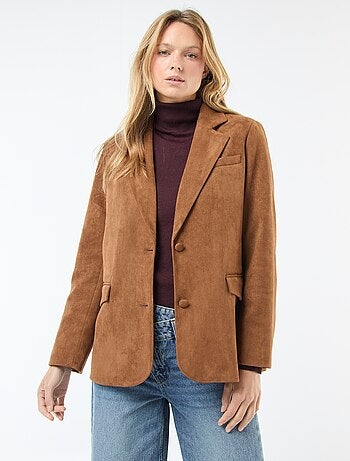 Blazer em camurça