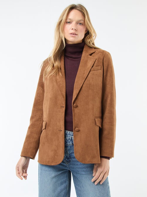 Blazer em camurça - Kiabi
