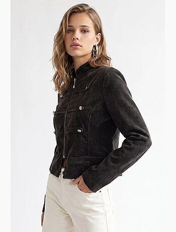 Blazer feminino ajustado mixray