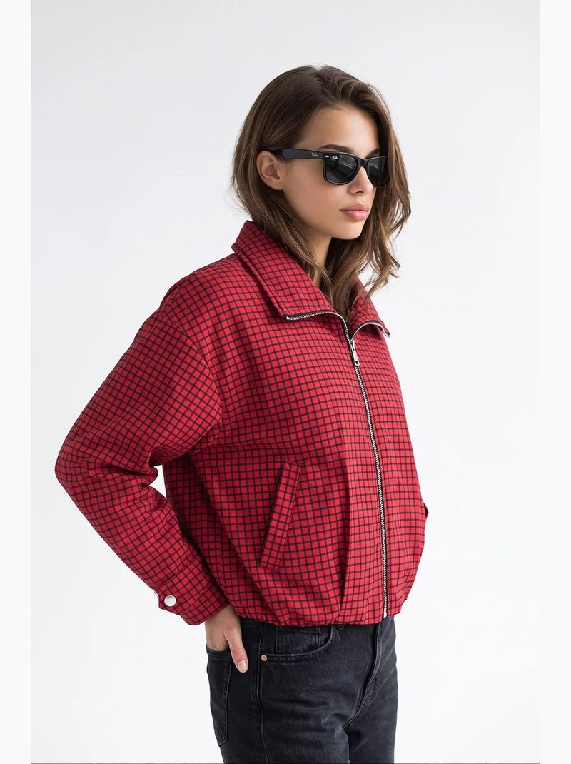 Blazer feminino estruturado mixray Vermelho - Kiabi