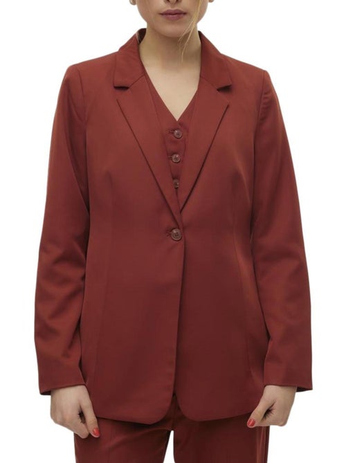 Blazer Feminino Laranja Vero Moda Tara - Kiabi Blazer Feminino Laranja Vero Moda Tara - Kiabi