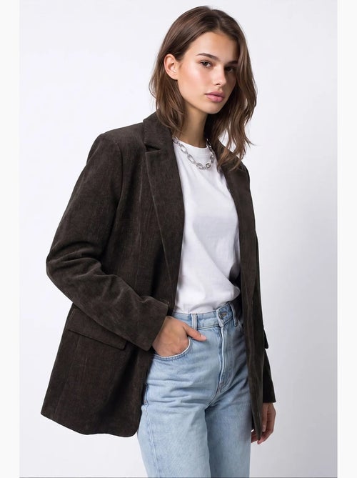 Blazer feminino mixray - Kiabi Blazer feminino mixray - Kiabi