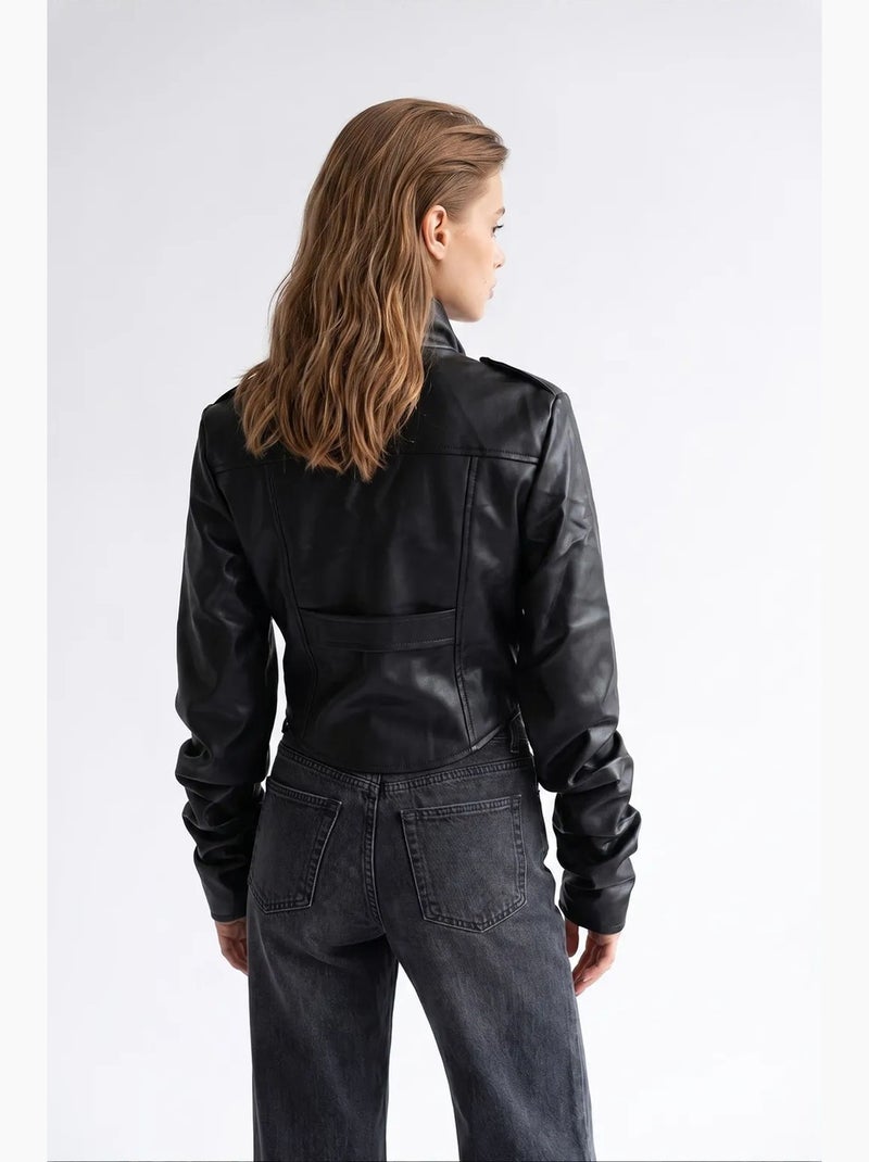 Blazer feminino mixray Preto - Kiabi