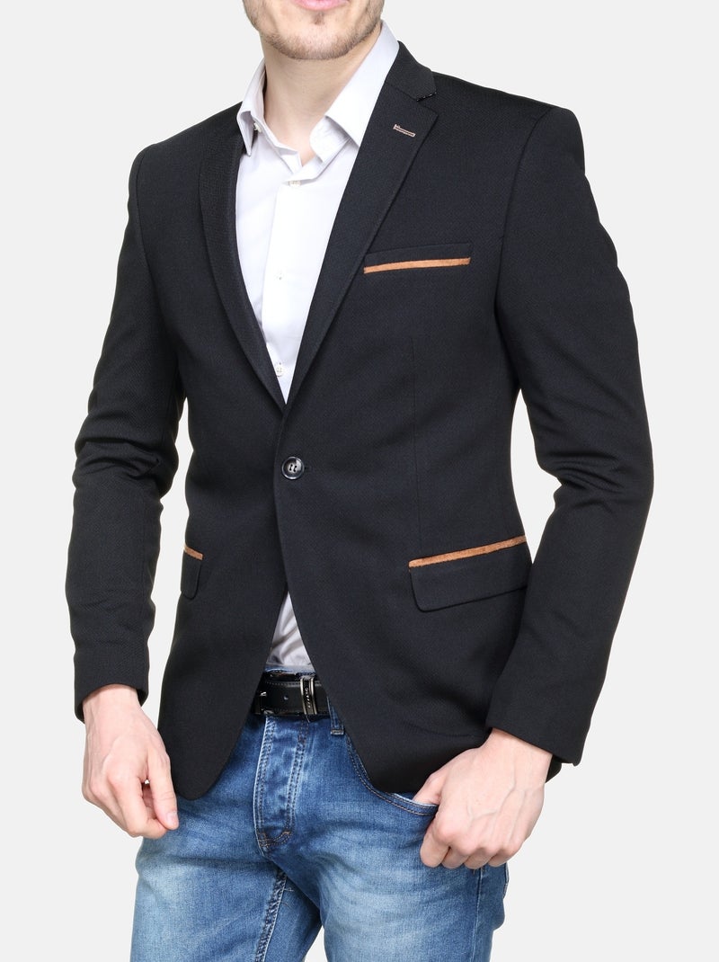 Blazer justo Preto - Kiabi