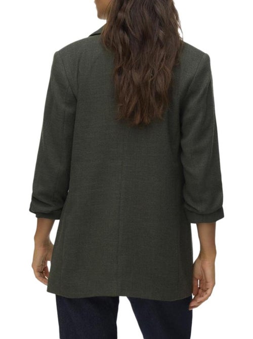 Blazer Kaki Regular Frida Vero Moda para Mulher - Kiabi Blazer Kaki Regular Frida Vero Moda para Mulher - Kiabi
