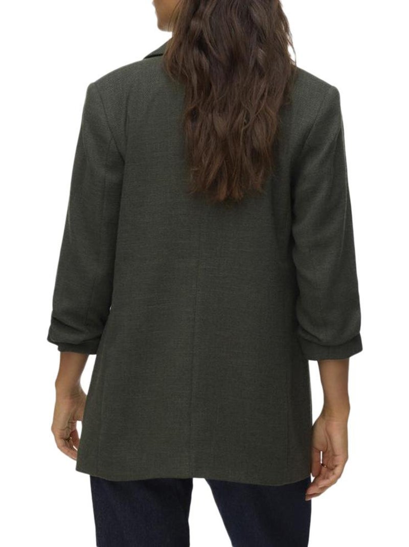 Blazer Kaki Regular Frida Vero Moda para Mulher Preto - Kiabi