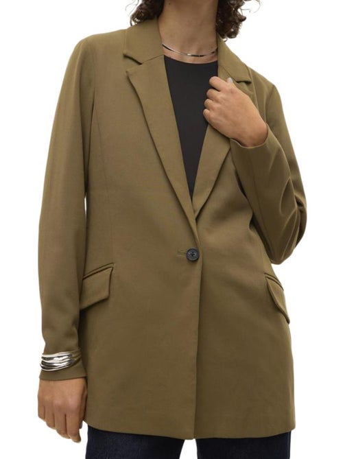Blazer Kaki Vero Moda Listakia para Mulher - Kiabi Blazer Kaki Vero Moda Listakia para Mulher - Kiabi