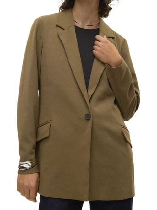Blazer Kaki Vero Moda Listakia para Mulher - Kiabi Blazer Kaki Vero Moda Listakia para Mulher - Kiabi