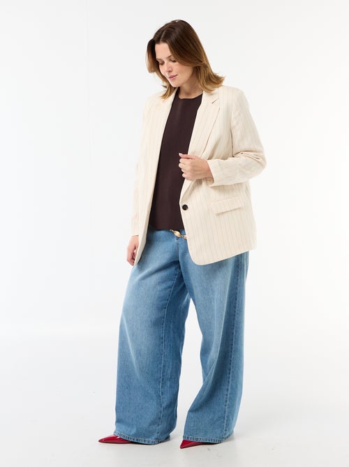 Blazer leve comprido - Kiabi