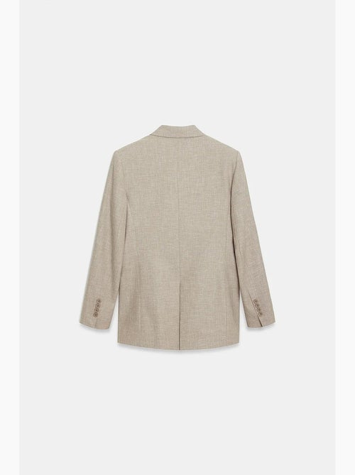 Blazer longo de crepe com gola xale dilvin - Kiabi Blazer longo de crepe com gola xale dilvin - Kiabi
