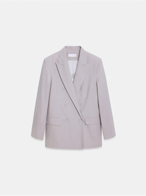 Blazer longo de crepe com gola xale dilvin - Kiabi Blazer longo de crepe com gola xale dilvin - Kiabi