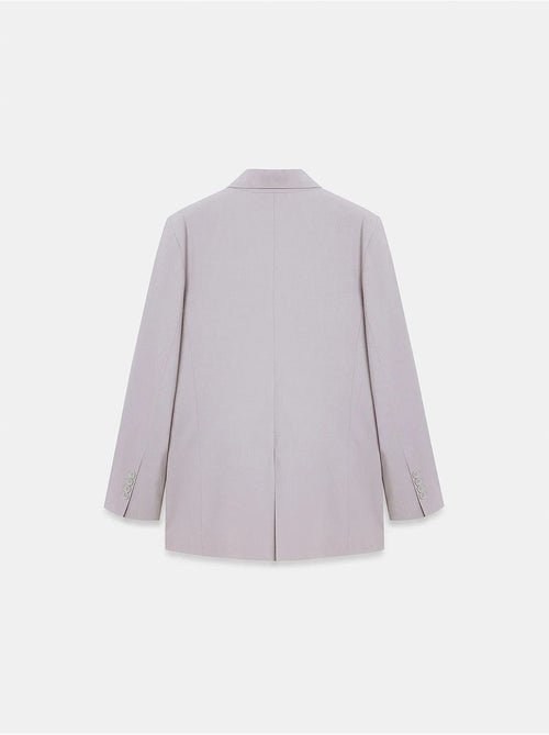 Blazer longo de crepe com gola xale dilvin - Kiabi Blazer longo de crepe com gola xale dilvin - Kiabi