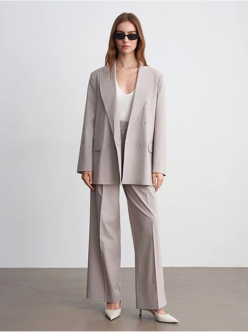 Blazer longo de crepe com gola xale dilvin - Kiabi Blazer longo de crepe com gola xale dilvin - Kiabi