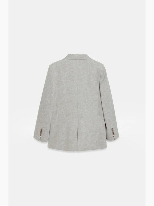 Blazer longo de crepe com gola xale dilvin - Kiabi Blazer longo de crepe com gola xale dilvin - Kiabi
