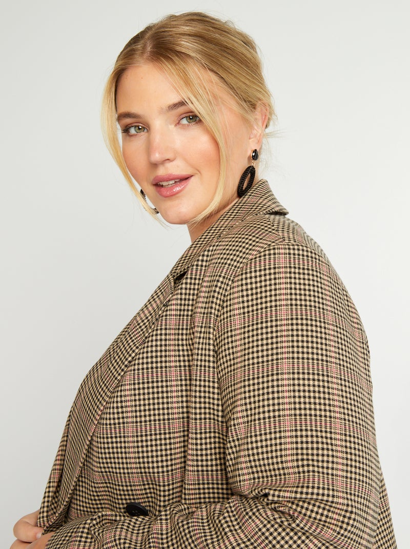 Blazer pied De Poule CASTANHO Kiabi 39 00 blazer-pied-de-poule-castanho-kiabi-39-00