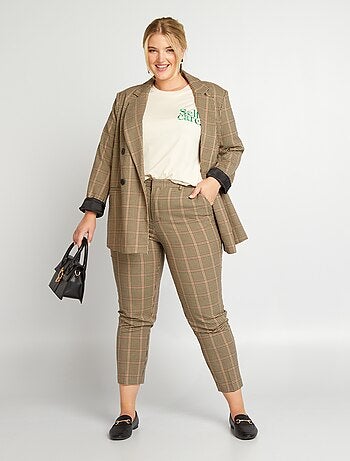 Blazer 'pied de poule' - Kiabi