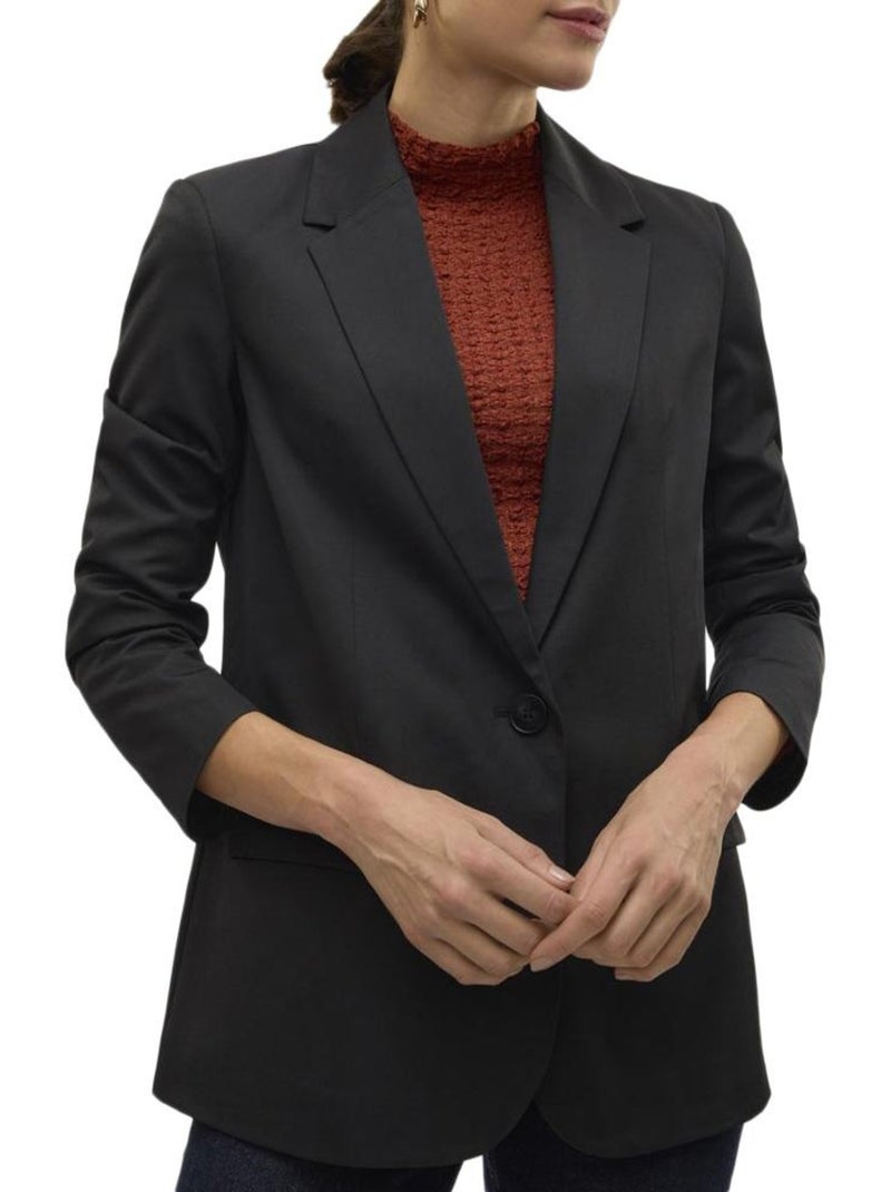 Blazer Preto Feminino Vero Moda Raya Preto - Kiabi
