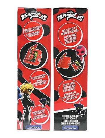 Bloco de notas eletrónico miraculous secret seguro