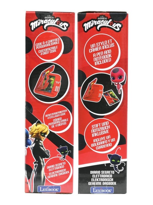 Bloco de notas eletrónico miraculous secret seguro - Kiabi