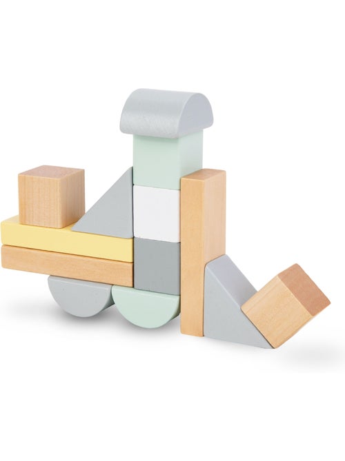Blocos de construcao madeira infantil 100 pecas brinquedo aprendizagem mamabrum - Kiabi Blocos de construcao madeira infantil 100 pecas brinquedo aprendizagem mamabrum - Kiabi