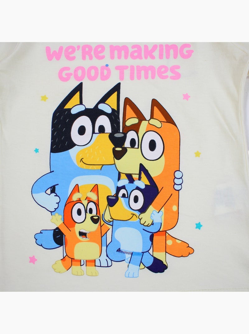 Bluey - Conjunto  menina Rosa - Kiabi
