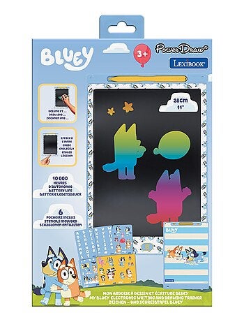 Bluey 11'' desenho de aprendizagem multicolorido eink tablet com stencils