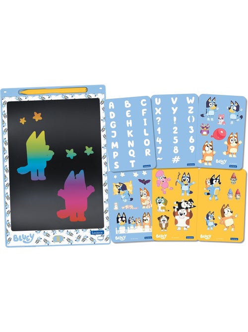 Bluey 11'' desenho de aprendizagem multicolorido eink tablet com stencils - Kiabi