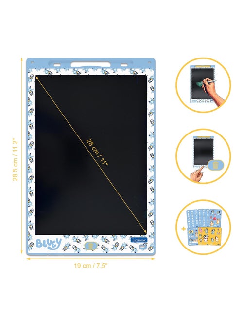 Bluey 11'' desenho de aprendizagem multicolorido eink tablet com stencils - Kiabi