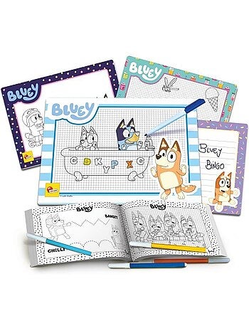 Bluey escola de desenho bluey com personagens para colorir