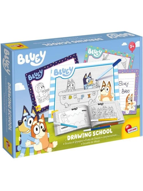 Bluey escola de desenho bluey com personagens para colorir - Kiabi