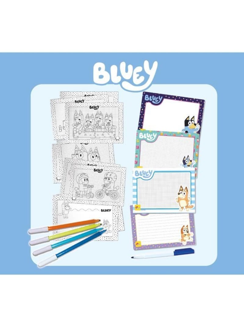 Bluey escola de desenho bluey com personagens para colorir N/D - Kiabi