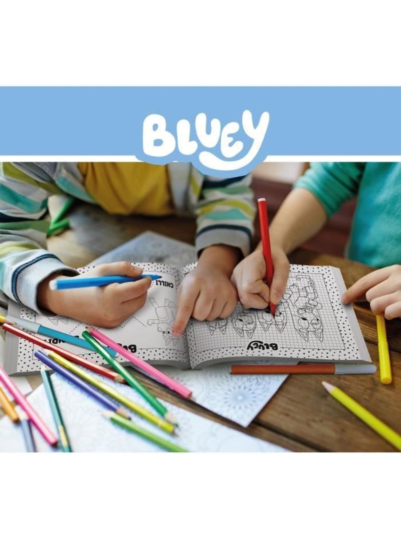 Bluey escola de desenho bluey com personagens para colorir N/D - Kiabi