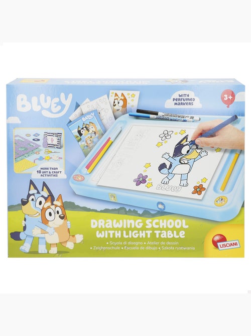 Bluey mesa de desenho com luz e acessórios +3 anos - Kiabi