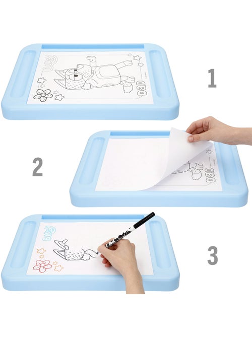 Bluey mesa de desenho com luz e acessórios +3 anos - Kiabi