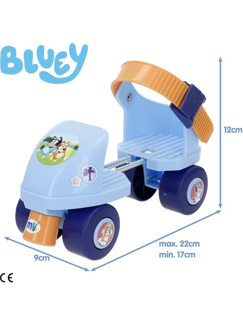Bluey patins ajustáveis com 4 rodas, tamanhos 22 a 29, peso máximo de 20 kg - Kiabi