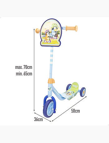 Bluey scooter de 3 rodas 58x36x65-70 cm máx. 20 kg