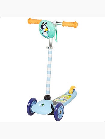 Bluey trotinete infantil 3 rodas com saco frontal