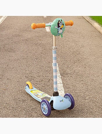 Bluey trotinete infantil 3 rodas com saco frontal