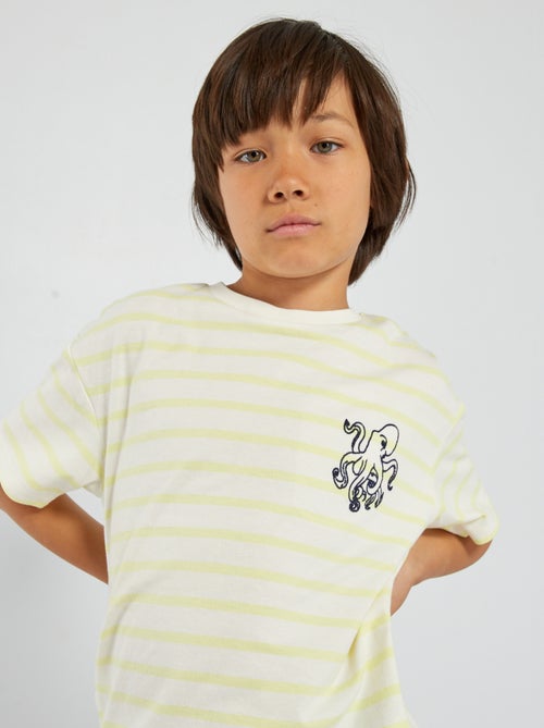 Blusa à marinheiro em jersey - Kiabi