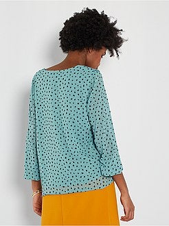 Blusa a ponto cheio - Kiabi