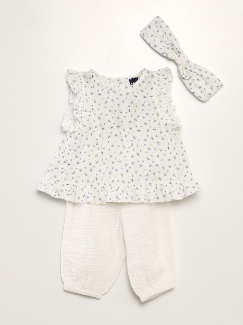 Blusa a ponto cheio BRANCO - Kiabi