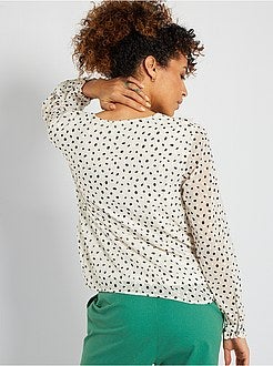 Blusa a ponto cheio - Kiabi